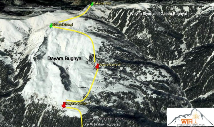 Dayara Bughyal map