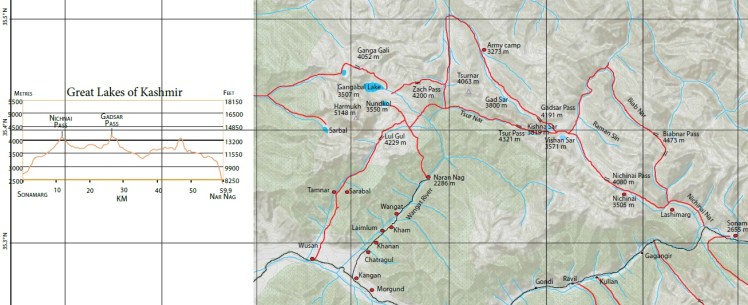 gr8 lakes trek map Depi Choudhry